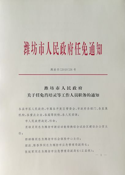 濰坊市外事辦公室人事任命揭曉，塑造外事工作新篇章